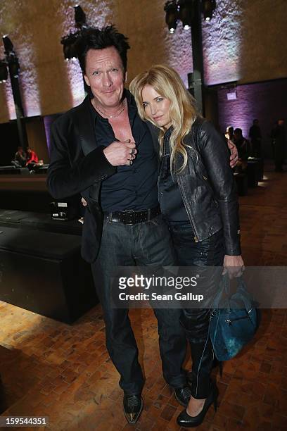Michael Madsen and his wife DeAnna attend the G-Star Autumn/Winter 2013 runway show at St. Agnes Church on January 15, 2013 in Berlin, Germany.