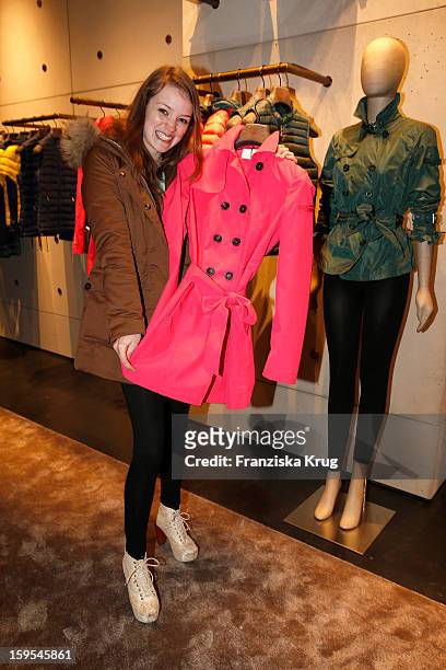 Ceci Chuh attends the 'Peuterey Cocktail Party' at Peuterey flagship store Kurfuerstendamm on January 15, 2013 in Berlin, Germany.