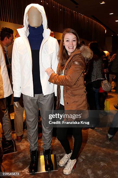 Ceci Chuh attends the 'Peuterey Cocktail Party' at Peuterey flagship store Kurfuerstendamm on January 15, 2013 in Berlin, Germany.