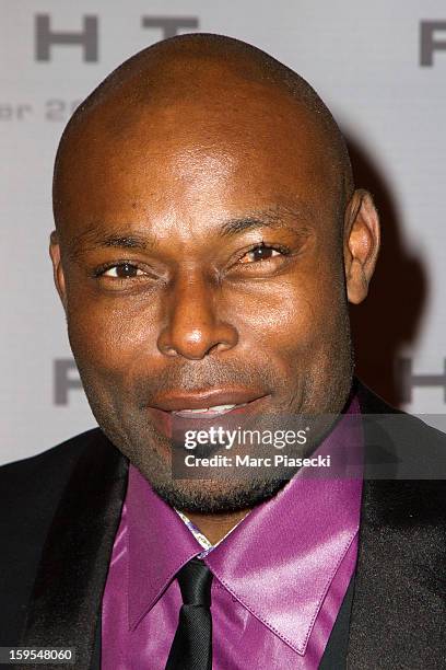 Actor Jimmy Jean-Louis attends the 'Flight' Paris Premiere at Cinema Gaumont Marignan on January 15, 2013 in Paris, France.