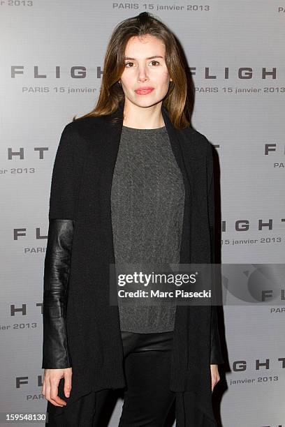 Actress Louise Monot attends the 'Flight' Paris Premiere at Cinema Gaumont Marignan on January 15, 2013 in Paris, France.