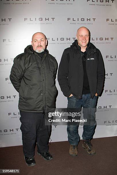 Director Jan Kounen attends the 'Flight' Paris Premiere at Cinema Gaumont Marignan on January 15, 2013 in Paris, France.