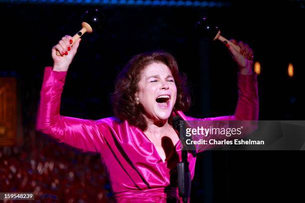 Actress/singer Tovah Feldshuh performs at 54 Below on January 15, 2013 in New York City.