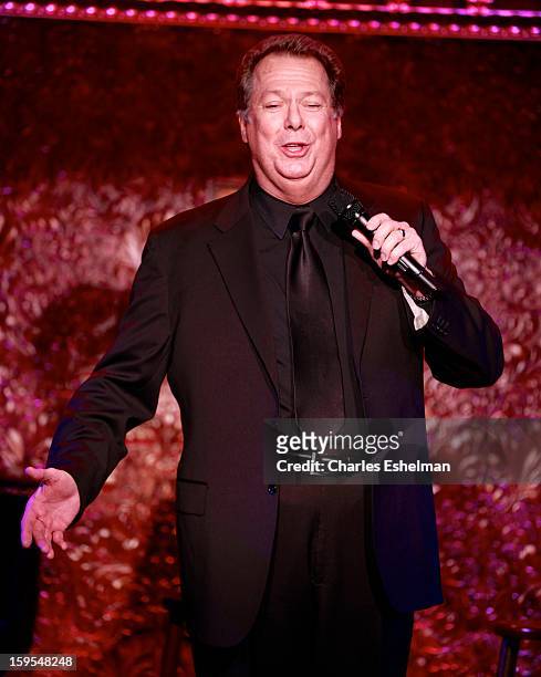 Actor/singer Eric Michael Gillett performs at 54 Below on January 15, 2013 in New York City.
