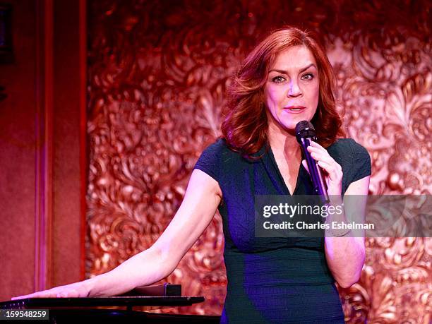 Actress/singer Andrea McArdle performs at 54 Below on January 15, 2013 in New York City.