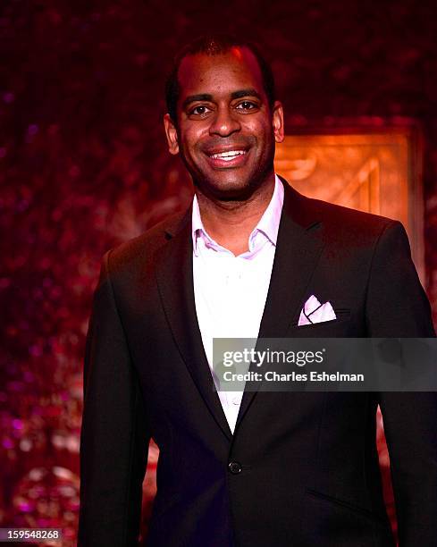 Actor/singer Daniel Breaker visits at 54 Below on January 15, 2013 in New York City.