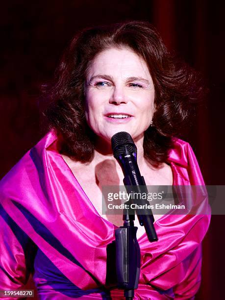Actress/singer Tovah Feldshuh performs at 54 Below on January 15, 2013 in New York City.