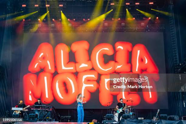 Alicia Moffet performs at the Osheaga Music and Arts Festival at Parc Jean-Drapeau on August 05, 2023 in Montreal, Quebec.