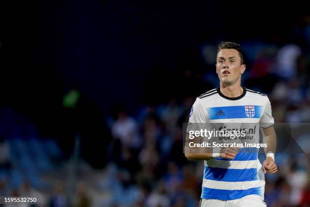 Thomas Lam of PEC Zwolle during the Dutch Eredivisie match between PEC Zwolle v Sparta at the MAC3PARK Stadium on August 12, 2023 in Zwolle...