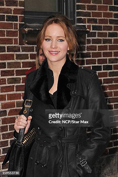 Actress Jennifer Lawrence as seen on January 15, 2013 in New York City.