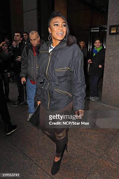 Actress Tatyana Ali as seen on January 15, 2013 in New York City.