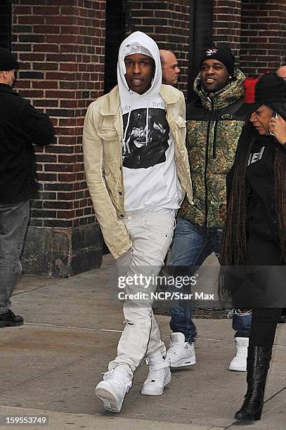 Rapper A$AP Rocky as seen on January 15, 2013 in New York City.