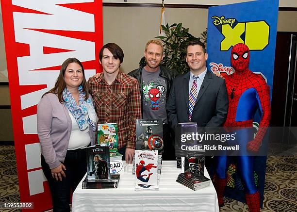 Reading With: Marvel Comics Close-Up" - Disney stars join Spider-Man and kids from local Boys & Girl Clubs of Hollywood, Pasadena, Burbank and San...