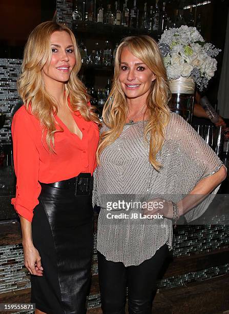 Brandi Glanville and Taylor Armstrong attend the KIIS FM And Oranum Psychics Girls Night Out at SUR Lounge on January 15, 2013 in Los Angeles,...