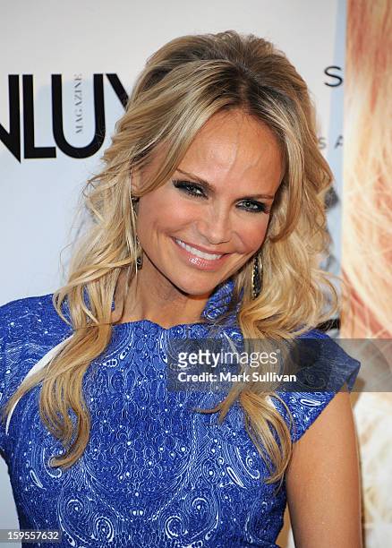 Actress Kristin Chenoweth arrives for the opening of Riviera 31 At Sofitel Los Angeles on January 15, 2013 in Los Angeles, California.