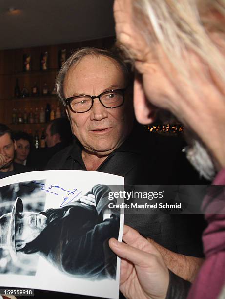 Actor Klaus Maria Brandauer attends 'Der Fall Wilhelm Reich' Austria Premiere at Urania Cinema on January 15, 2013 in Vienna, Austria.