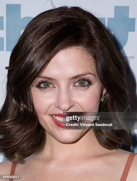 Actress Jen Lilley attends the Thirst Project charity cocktail party at Lexington Social House on January 15, 2013 in Hollywood, California.