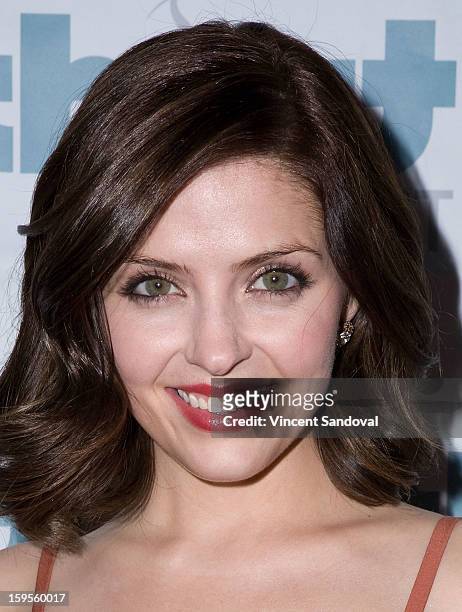 Actress Jen Lilley attends the Thirst Project charity cocktail party at Lexington Social House on January 15, 2013 in Hollywood, California.