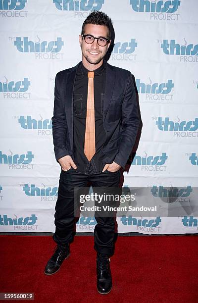 Actor Danny Lopes attends the Thirst Project charity cocktail party at Lexington Social House on January 15, 2013 in Hollywood, California.