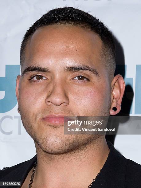 Singer Chris Rockstar attends the Thirst Project charity cocktail party at Lexington Social House on January 15, 2013 in Hollywood, California.