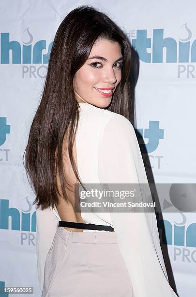 Andrea Roiz attends the Thirst Project charity cocktail party at Lexington Social House on January 15, 2013 in Hollywood, California.