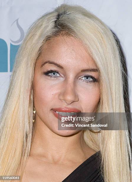 Actress Nasia Aissaoui attends the Thirst Project charity cocktail party at Lexington Social House on January 15, 2013 in Hollywood, California.