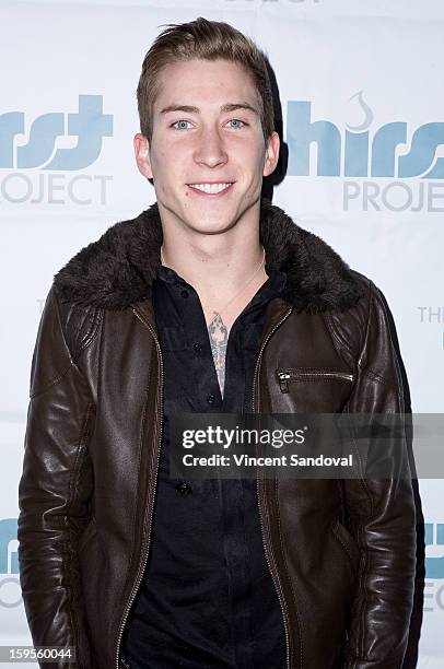 Actor Talon Reid attends the Thirst Project charity cocktail party at Lexington Social House on January 15, 2013 in Hollywood, California.