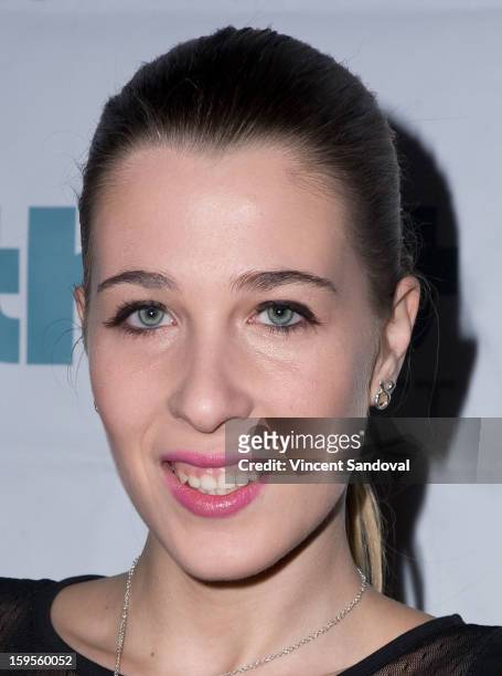 Andrea Ammon attends the Thirst Project charity cocktail party at Lexington Social House on January 15, 2013 in Hollywood, California.