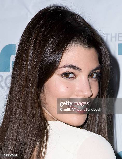 Andrea Roiz attends the Thirst Project charity cocktail party at Lexington Social House on January 15, 2013 in Hollywood, California.