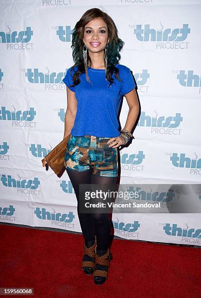 Actress Marisa Lauren attends the Thirst Project charity cocktail party at Lexington Social House on January 15, 2013 in Hollywood, California.