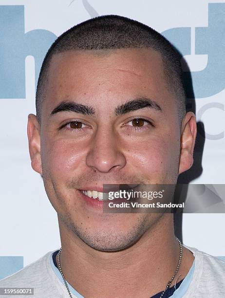 Actor Christian Campos attends the Thirst Project charity cocktail party at Lexington Social House on January 15, 2013 in Hollywood, California.