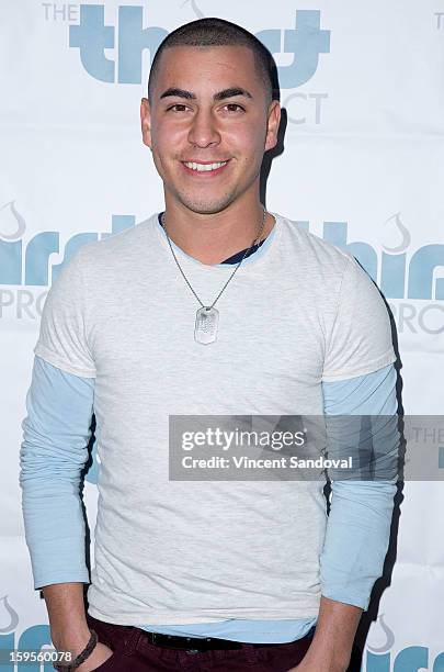 Actor Christian Campos attends the Thirst Project charity cocktail party at Lexington Social House on January 15, 2013 in Hollywood, California.