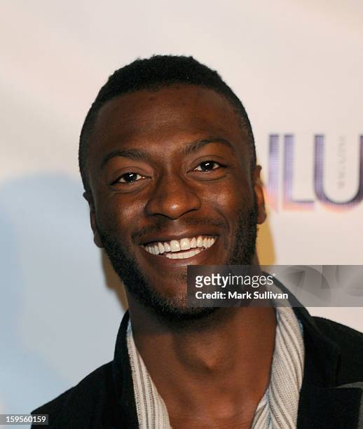 Actor Aldis Hodge arrives for the opening of Riviera 31 At Sofitel Los Angeles on January 15, 2013 in Los Angeles, California.