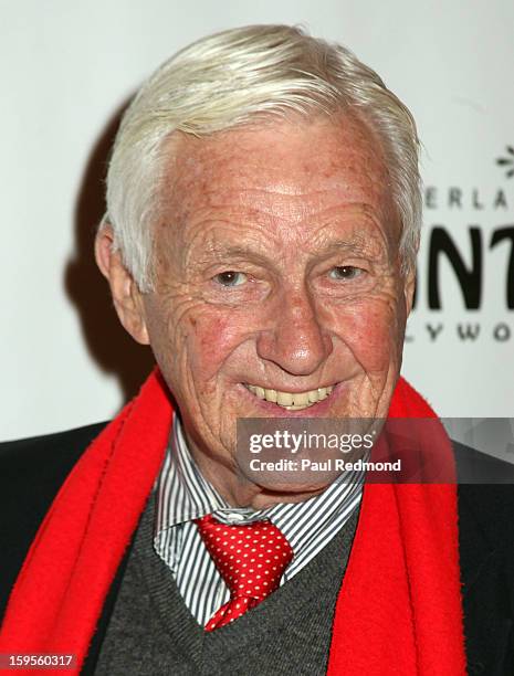 Actor Orson Bean arrives at "Peter Pan" Los Angeles play opening night at the Pantages Theatre on January 15, 2013 in Hollywood, California.