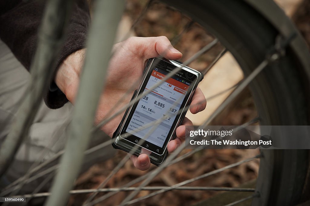 Ron Alford Is A Bike Commuter Participating In A Friendly Competition Called "Freezing Saddles" To See Who Can Put In The Most Miles This Winter