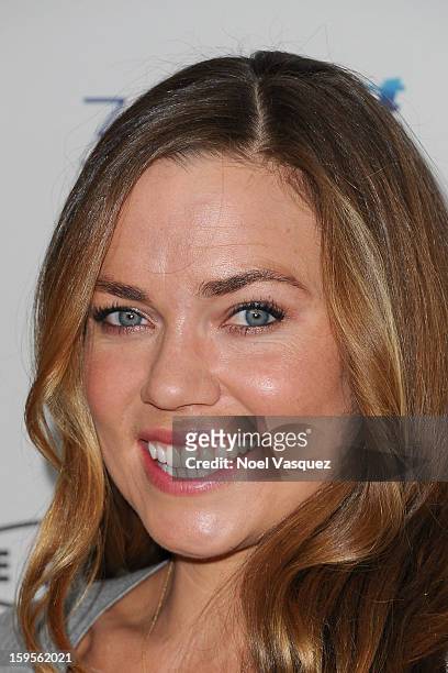 Natalie Coughlin attends the 'Gold Meets Golden' event hosted at Equinox on January 12, 2013 in Los Angeles, California.