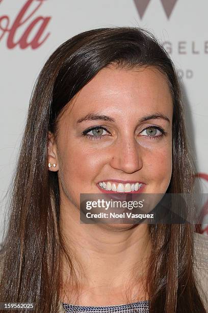 Rebecca Soni attends the "Gold Meets Golden" event hosted at Equinox on January 12, 2013 in Los Angeles, California.