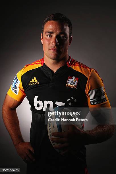 Richard Kahui poses for a photo during the Chiefs Super Rugby portrait session on January 16, 2013 in Hamilton, New Zealand.