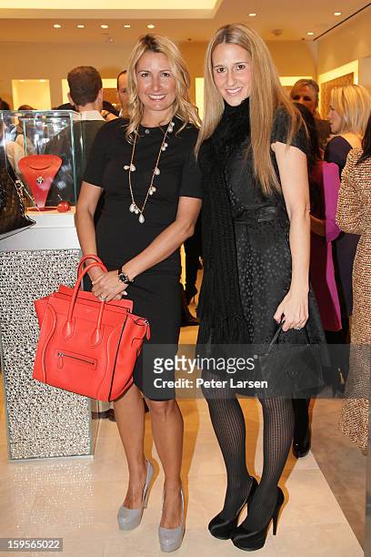Blake Stephenson and guest attend the Grand Opening of the Omega Boutique at NorthPark on January 15, 2013 in Dallas, Texas.