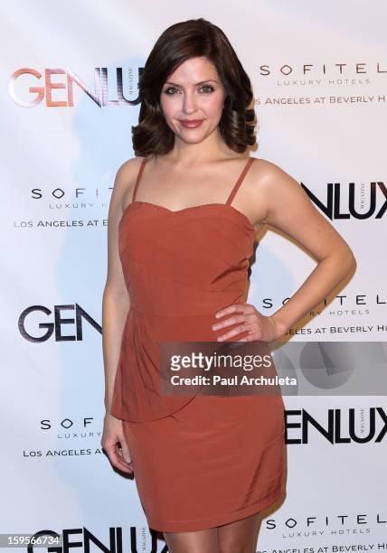 Actress Jen Lilley attends the opening of the new bar Riviera 31 at the Sofitel L.A. Hotel on January 15, 2013 in Beverly Hills, California.