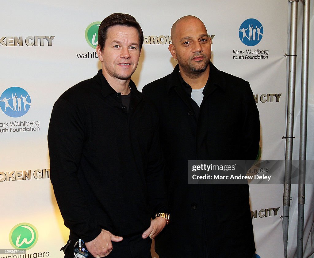 Actor Mark Wahlberg Hosts Advance Screening Of "Broken City"