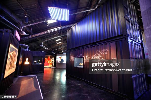 The exhibition "Mediterrannes" at The J1 Hangar on January 13, 2013 in Marseille, France.In 2013 Marseille Provence is The European Capital of...