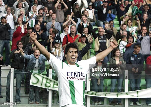 Luis Suarez during the Dutch Eredivisie match between FC Groningen and Vitesse Arnhem on October 01, 2006 at Groningen, Netherlands.