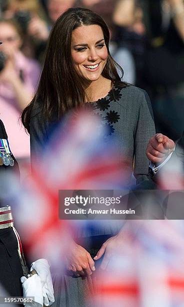 Catherine, Duchess of Cambridge visits the Dulwich Picture Gallery on March 15, 2012 in London, England. The Duchess of Cambridge joined her...