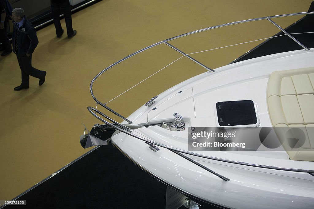 Luxury Yachts At The 2013 London Boat Show