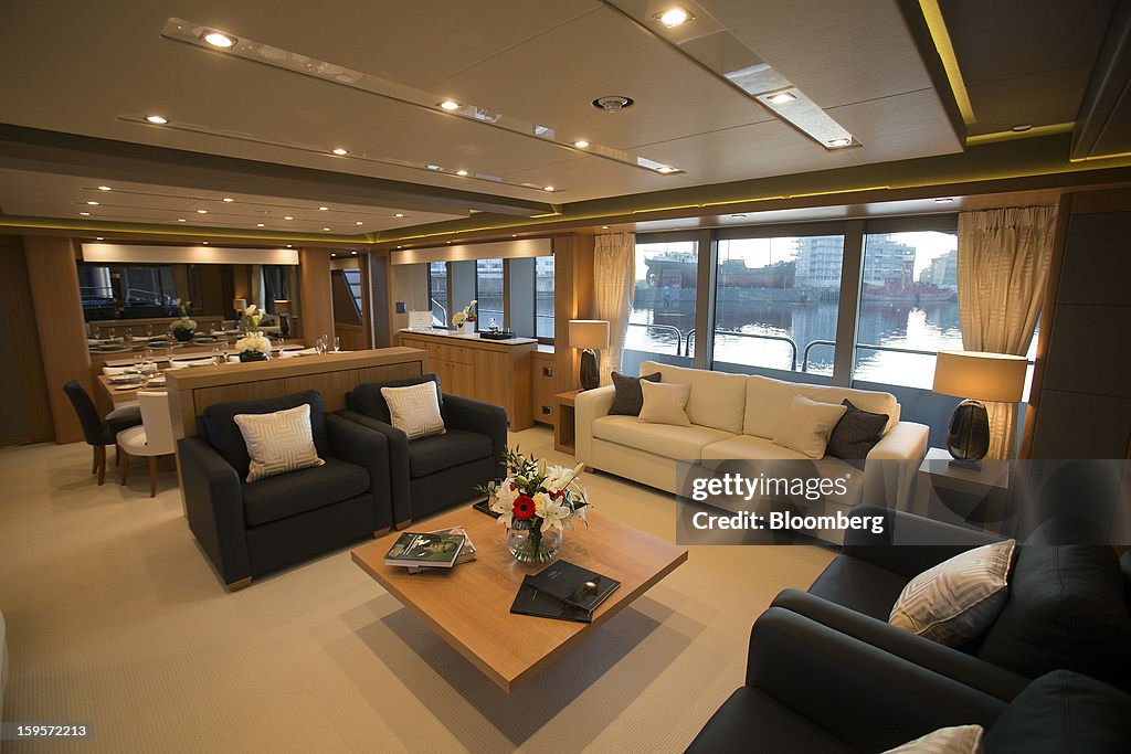 Luxury Yachts At The 2013 London Boat Show