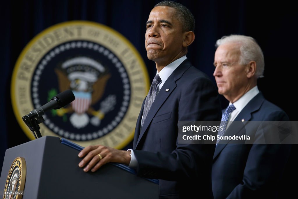 Obama And Biden Unveil Proposal To Decrease Gun Violence In U.S.