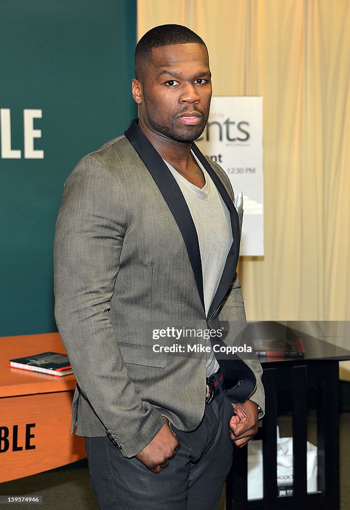 50 Cent Signs Copies Of His Book "Formula 50: A 6-Week Workout and Nutrition Plan That Will Transform Your Life"