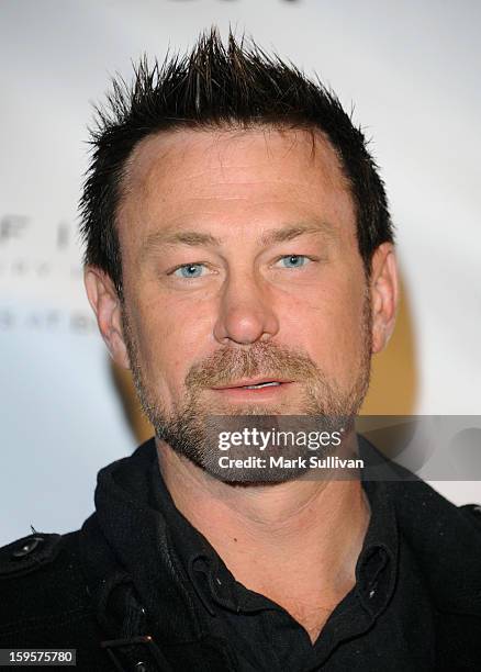 Actor Grant Bowler arrives for the opening of Riviera 31 At Sofitel Los Angeles on January 15, 2013 in Los Angeles, California.