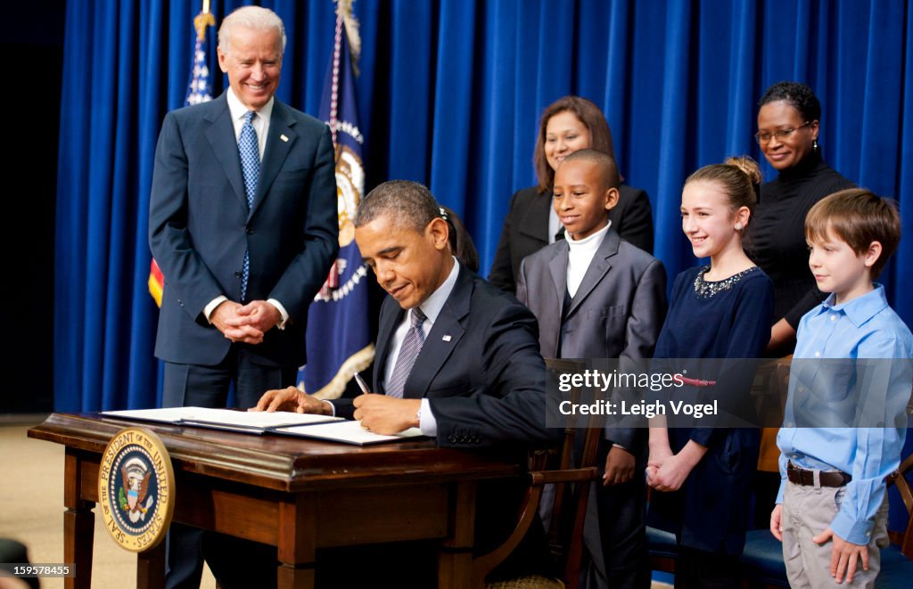 President Obama And Vice President Joe Biden Unveil Proposal To Decrease Gun Violence In U.S.